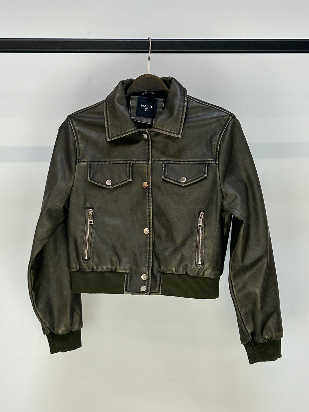 Jacke Ivy in Lederoptik