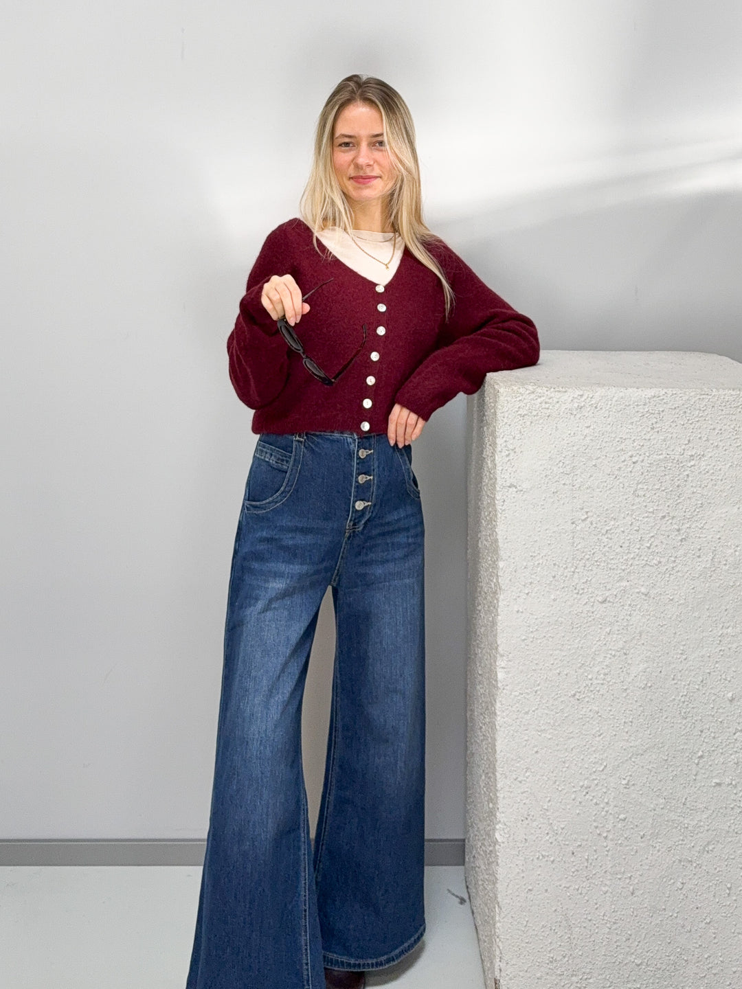 Kurze Strickjacke Rachel