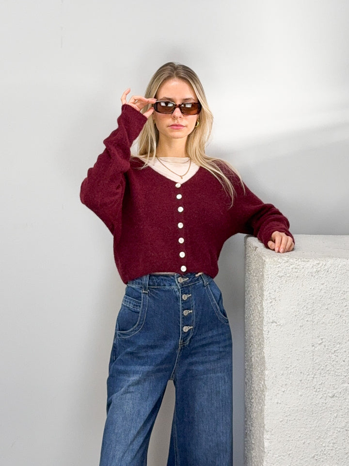 Kurze Strickjacke Rachel